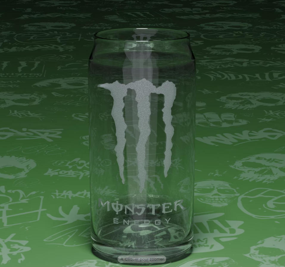 Boîtes en verre énergisantes personnalisées